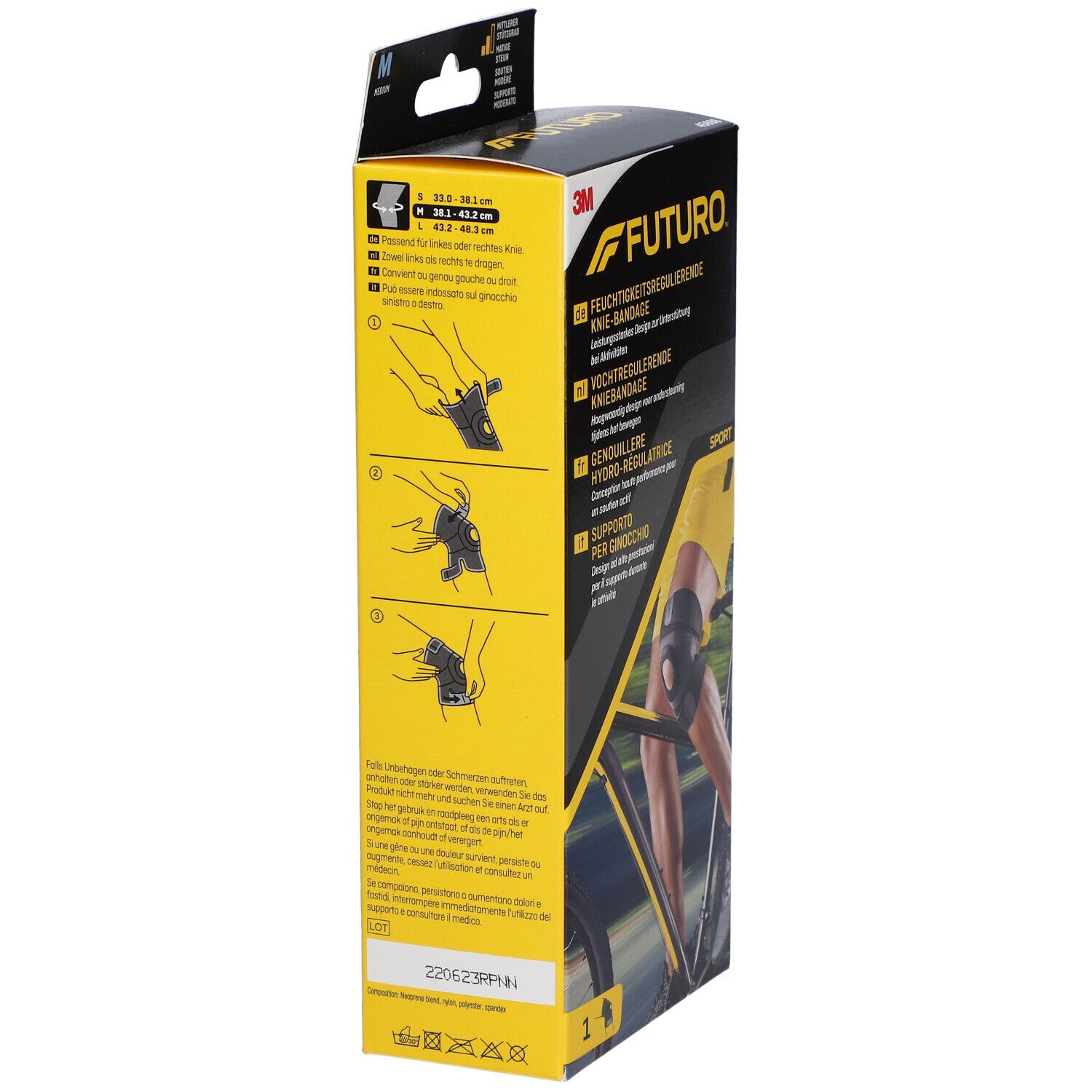 FUTURO™ Sport feuchtigkeitsregulierende Knie Bandage M