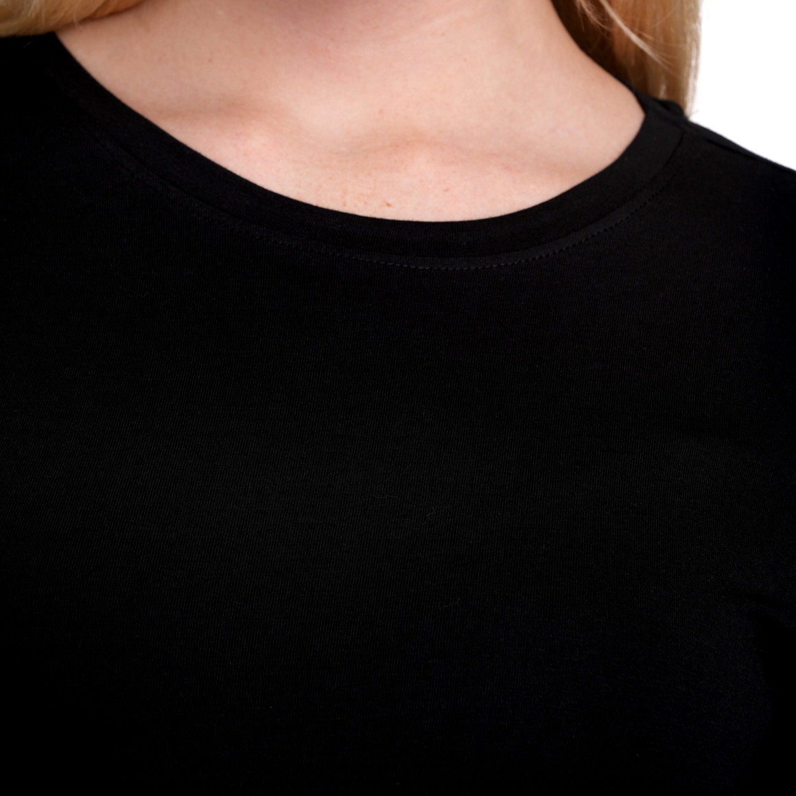 Gina Benotti Damen Langarmshirt im Basic-Look schwarz