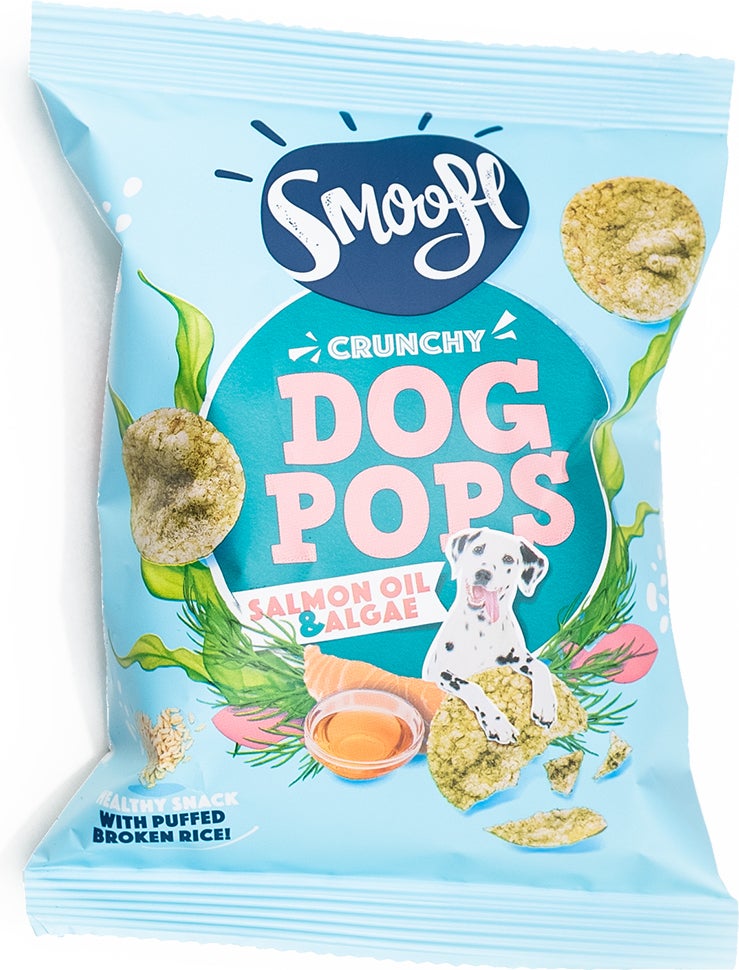 Smoofl hondenkoekjes Dog Pops zalmolie / algen 24 g