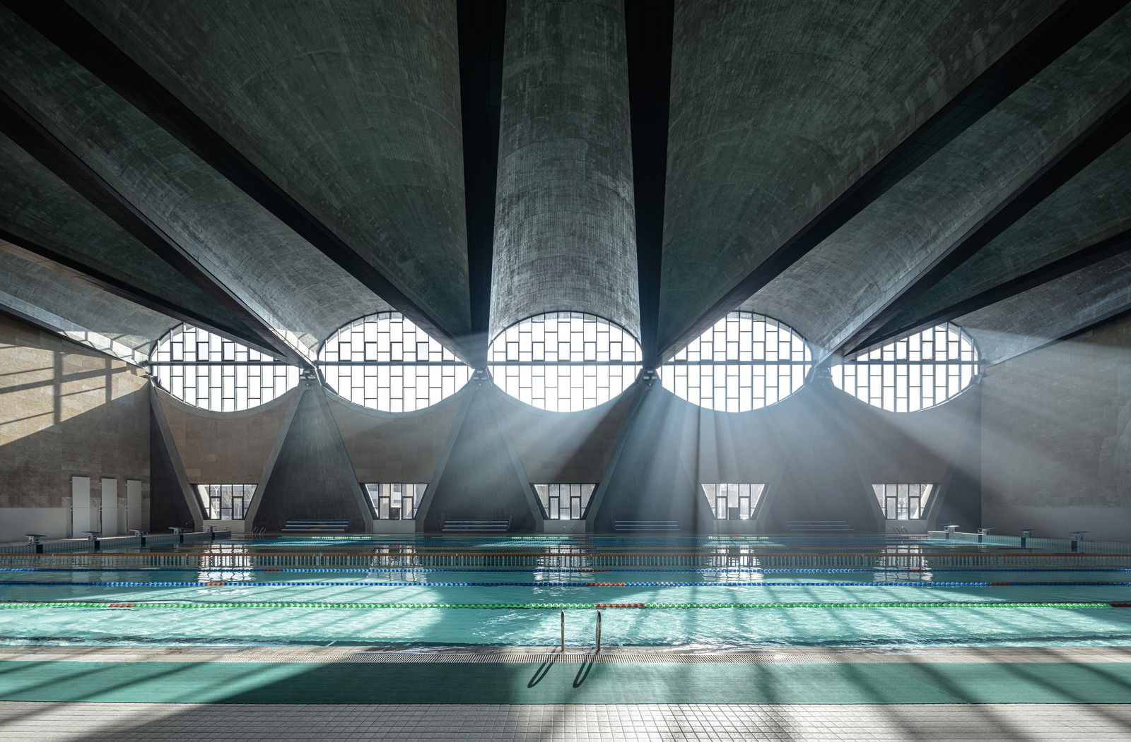 Swimming Pool of Tianjin University I by Terrence Zhang - Limited Edition. Edition of: 150. Signed.