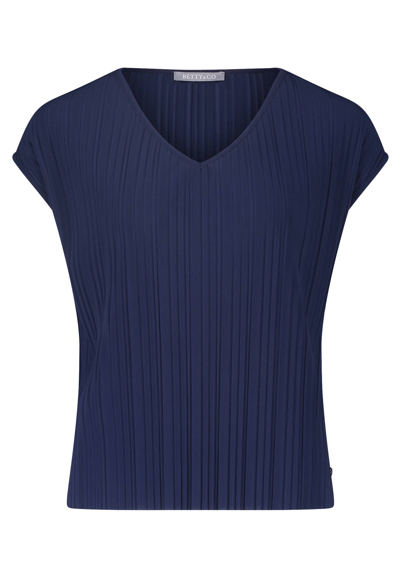 Betty & Co| Damen Rundhals-Shirt mit Plissee