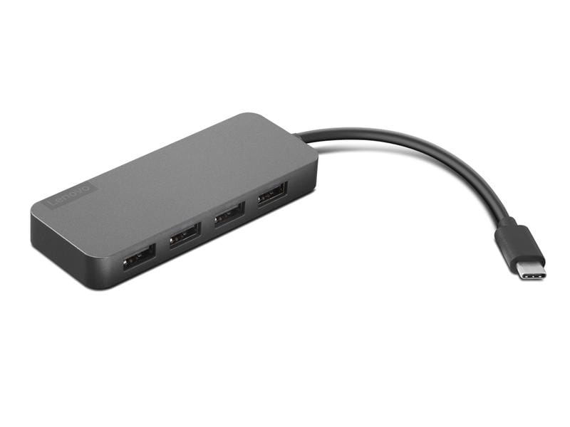 Lenovo USB-Hub USB-C zu 4 Port USB-A Kompakter 4-Port-USB-Hub