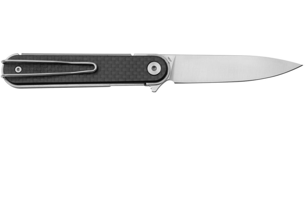 Real Steel Iris Flipper 8061AF Satin 12C27, Carbon Fiber G10, zakmes