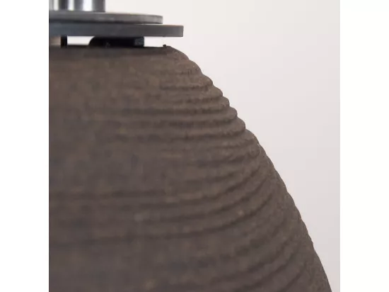 Brasier de jardin cheminée au bioéthanol pour intérieur et extérieur BOTTICELLI Terra Brown d.40 x h54