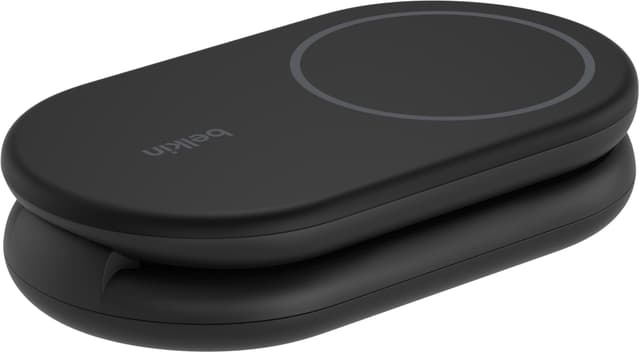 Belkin BoostCharge 2-i-1 15W Qi2 magnetisk oplader (sort)