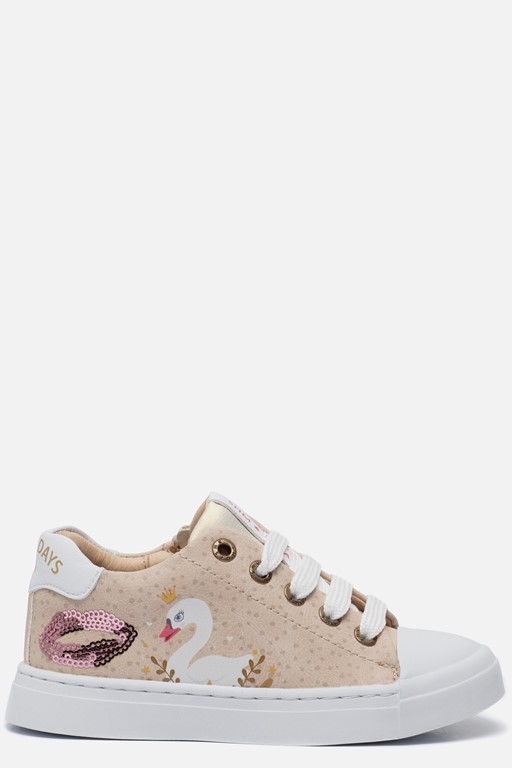 Shoesme Zwaan Babyschoenen beige Leer