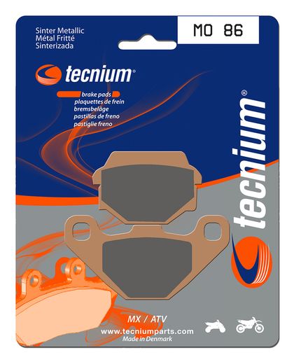 Plaquettes de freins Tecnium MX/Quad métal fritté - MO86