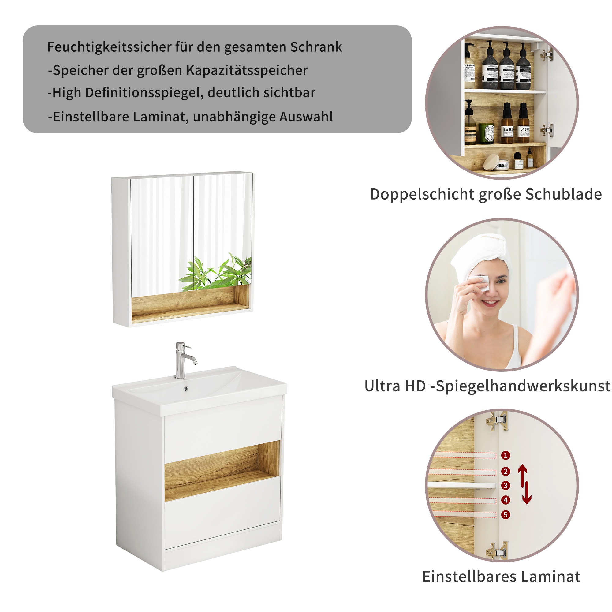 welltime Badezimmer-Set »Valencia«