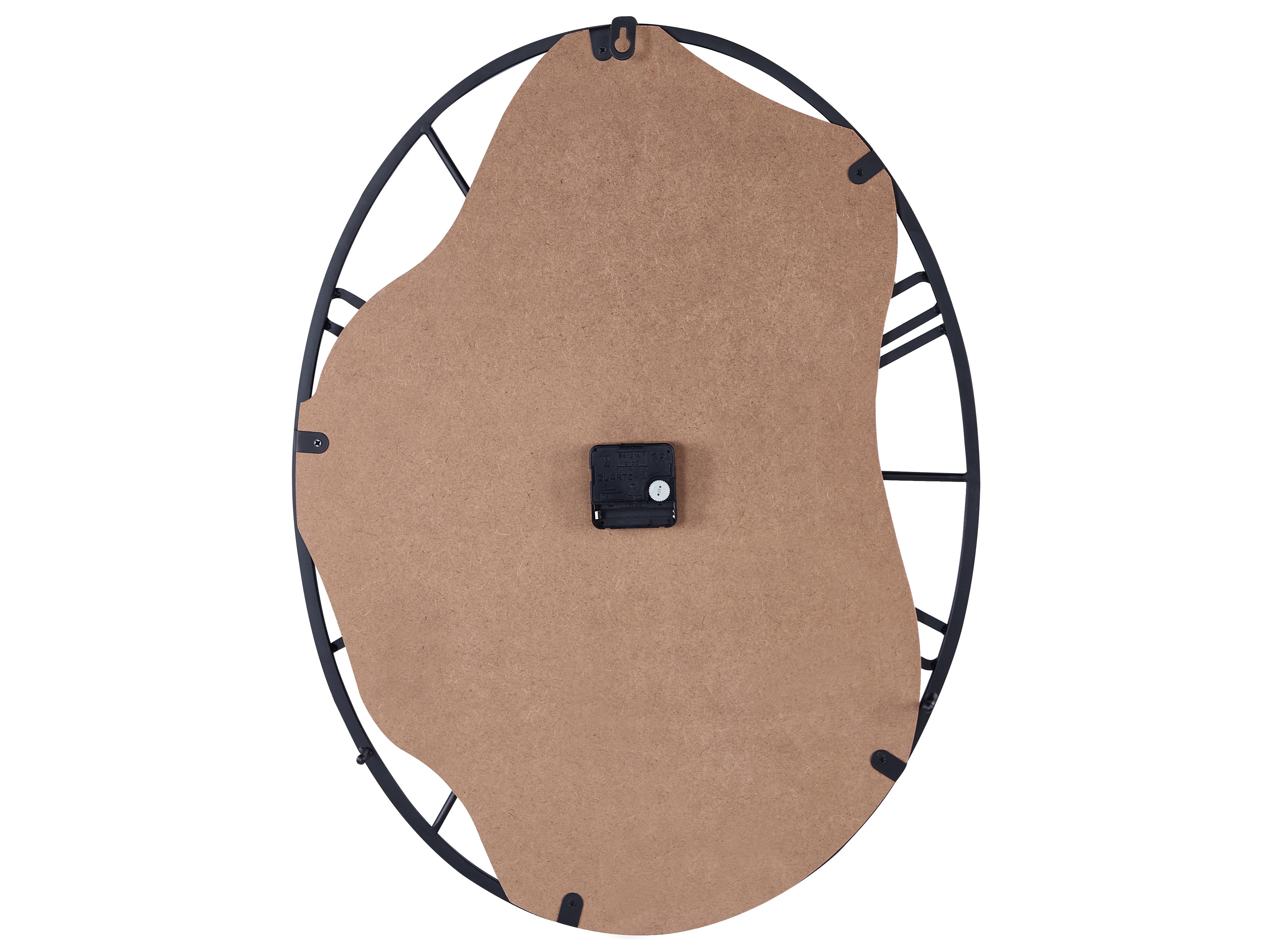 Wandklok MEYNES 46 cm Metaal Zwart