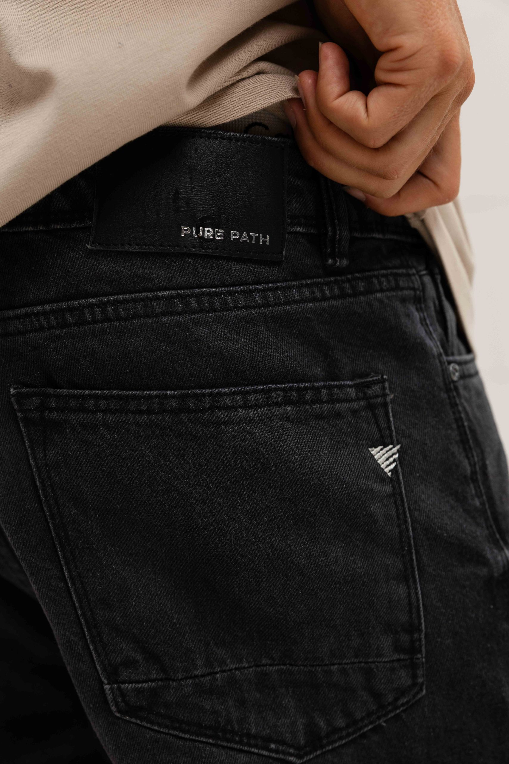 Pure Path The Eric Jeans W1558 Heren Donkergrijs