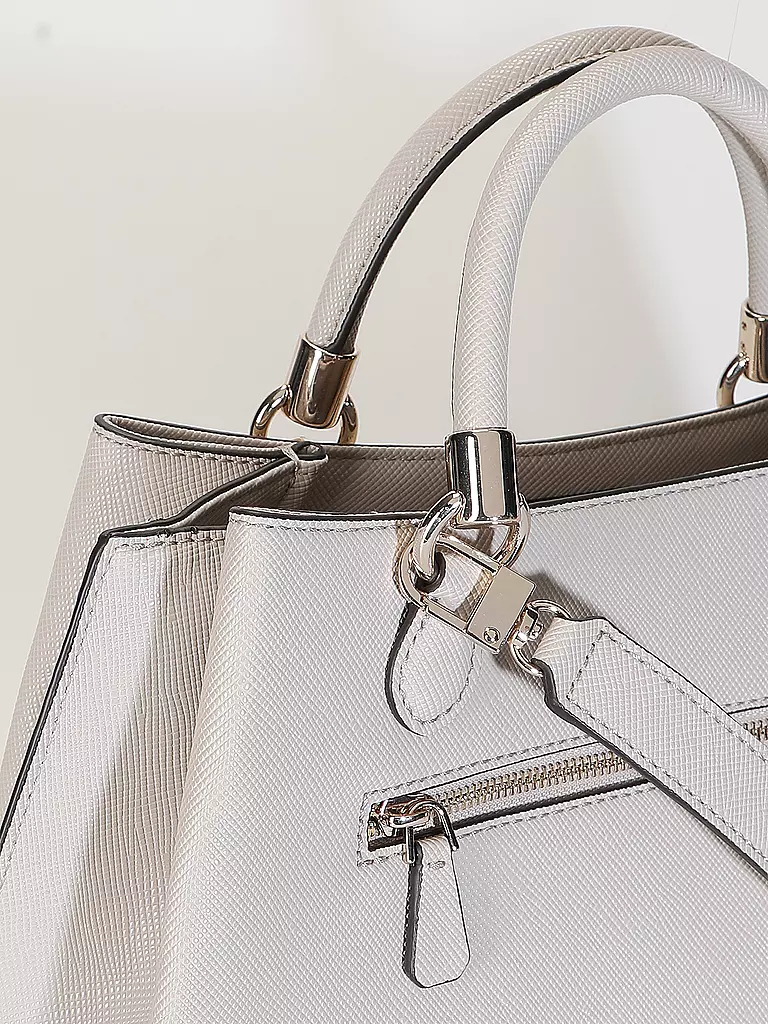 GUESS Tasche - Henkeltasche GIZELE creme