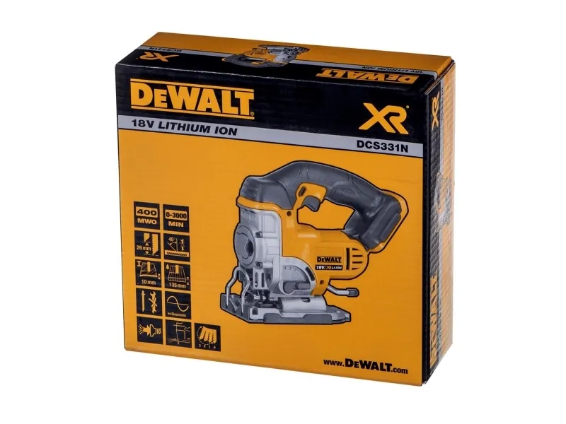 DeWALT DCS331N-XJ - Stiksav - ledningfri - 400 W - intet batteri - 18 V - SOLO
