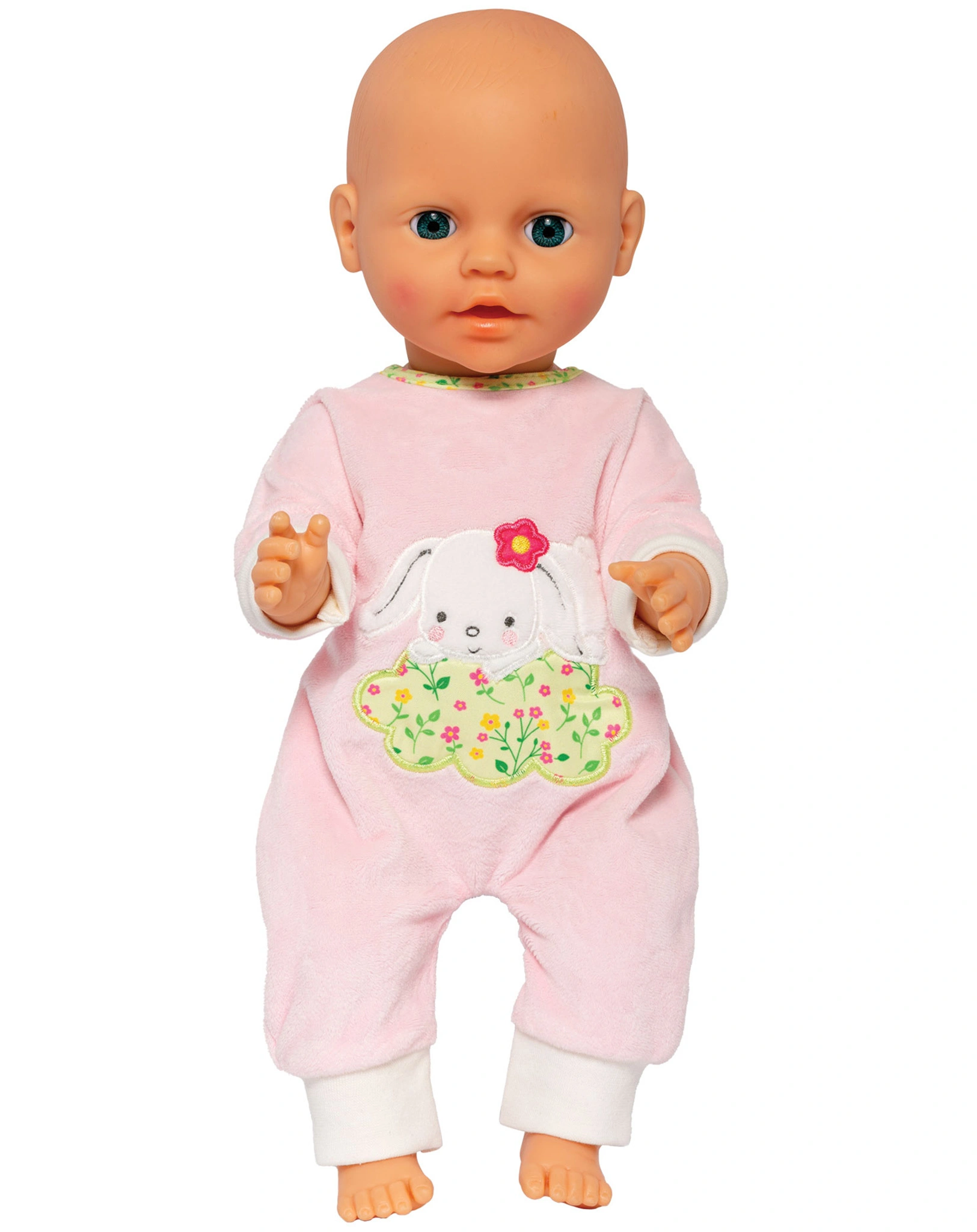 Puppen-Strampler BUNNY LOU (35-45cm) in rosa