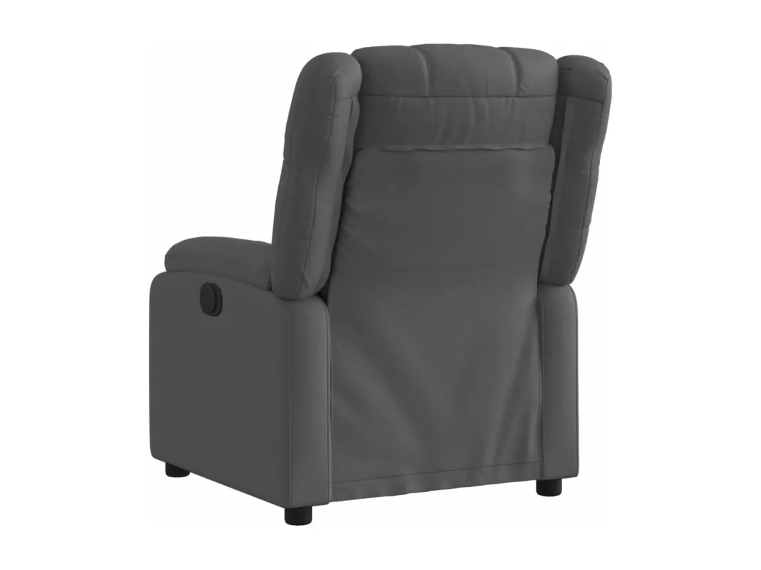 Fauteuil inclinable électrique Gris foncé Tissu
