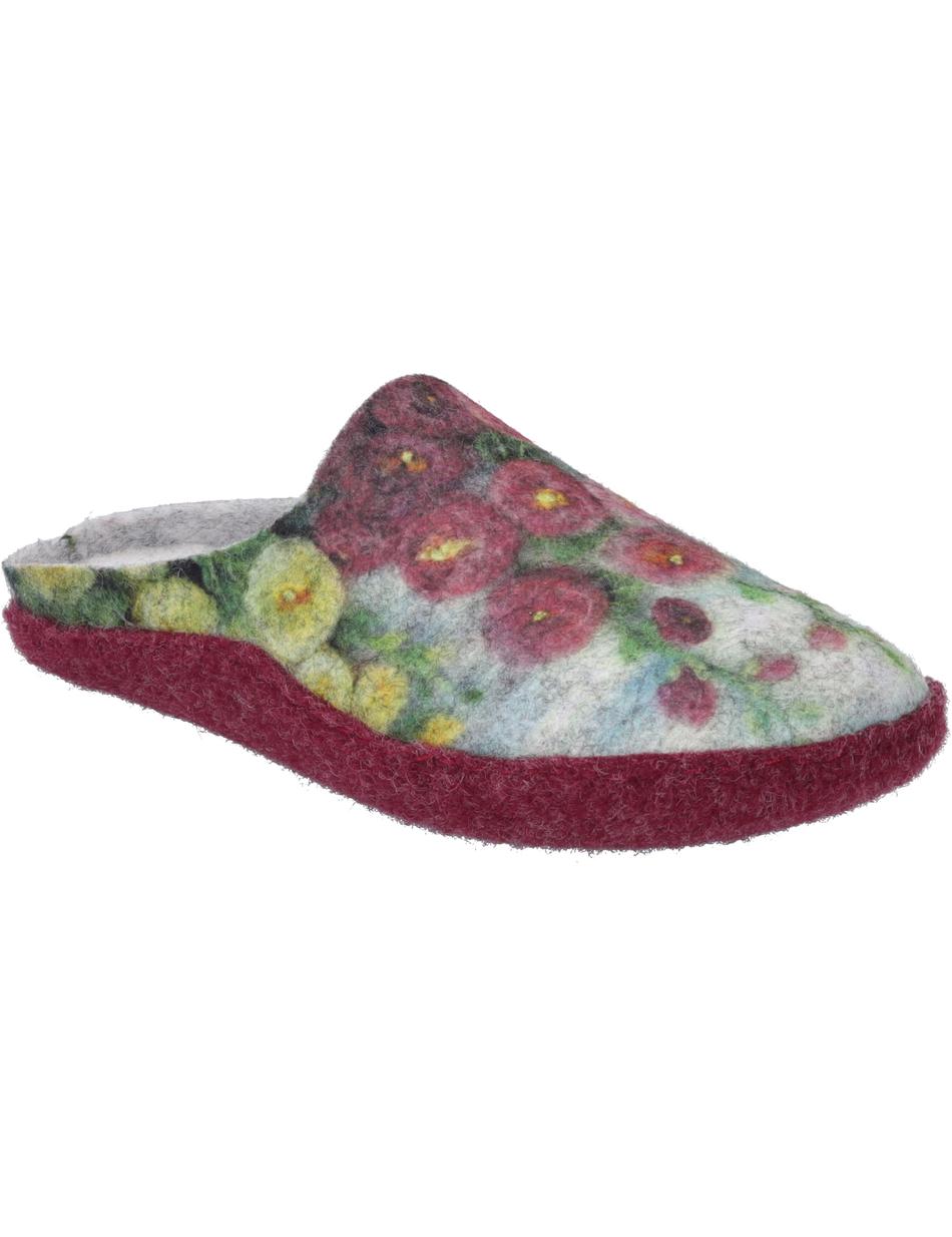 Hausschuh Marguerite 01, bordo-mult