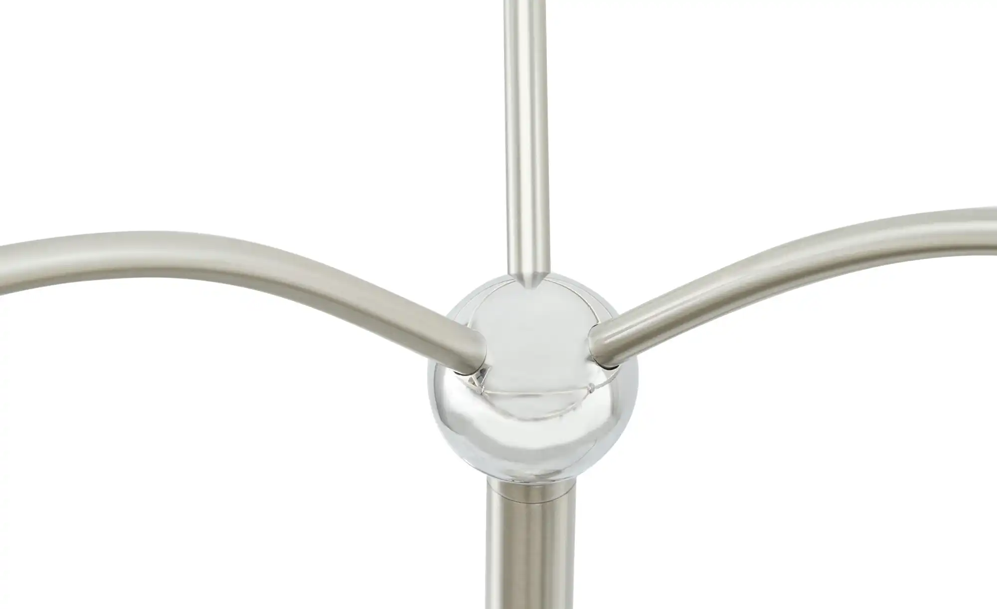 Trio LED-Tischleuchte, Nickel-matt, geschwungen