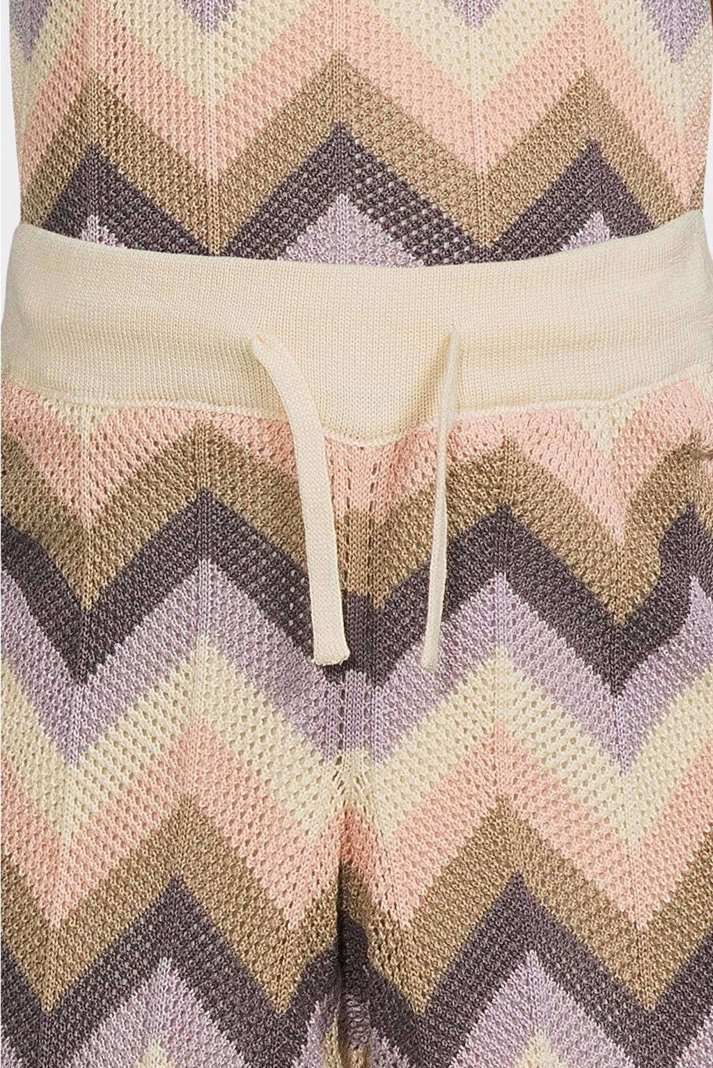 LEVV regular fit broek KYRA met all over print multicolor