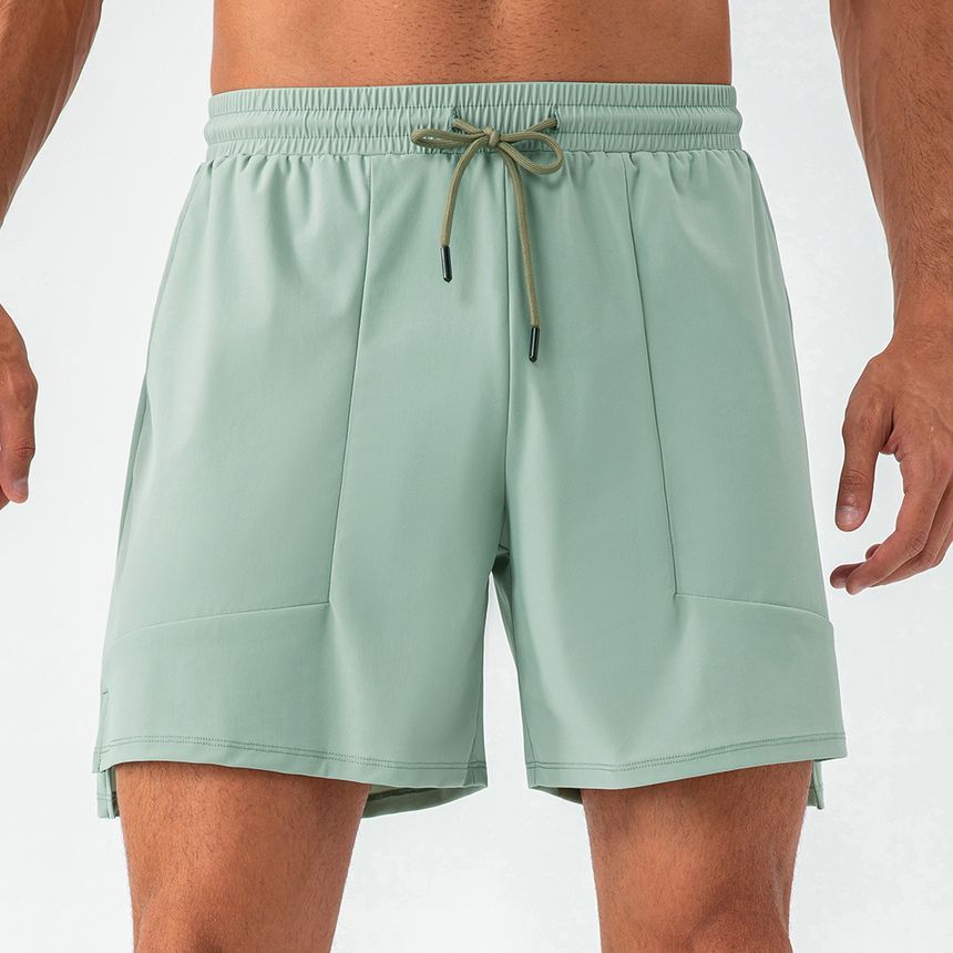 FoxFlair - Lage, effen shorts met trekkoord