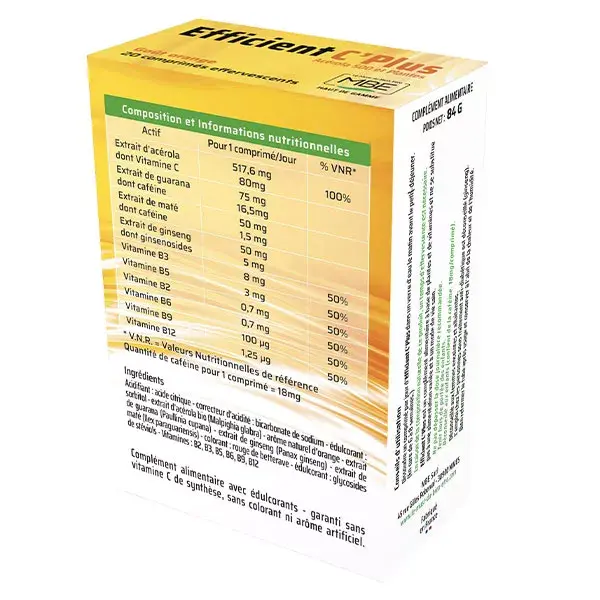 MBE Efficient C'Plus 20 comprimidos efervescentes