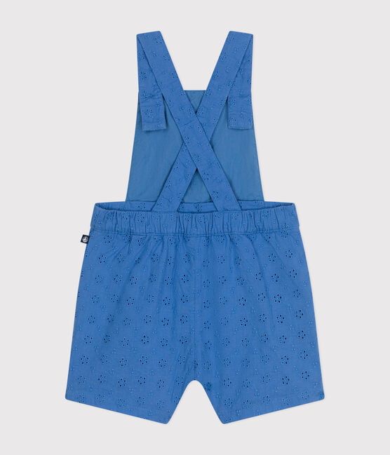 Salopette courte en broderie anglaise bébé