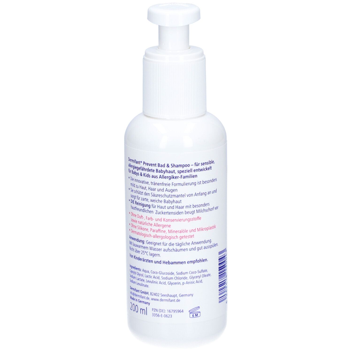 Dermifant® Prevent Bad & Shampoo - Reinigung für sensible, allergie-gefährdete Babyhaut, speziell entwickelt für Babys & Kids aus Allergiker-Familien