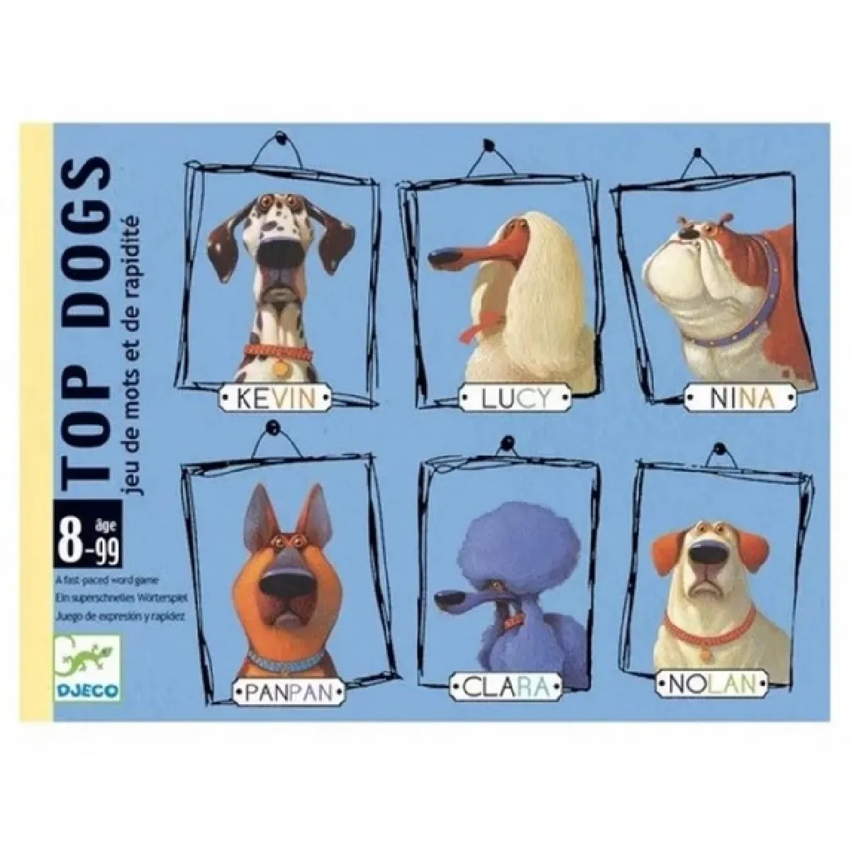 Djeco Jeu de cartes en boite Top Dogs