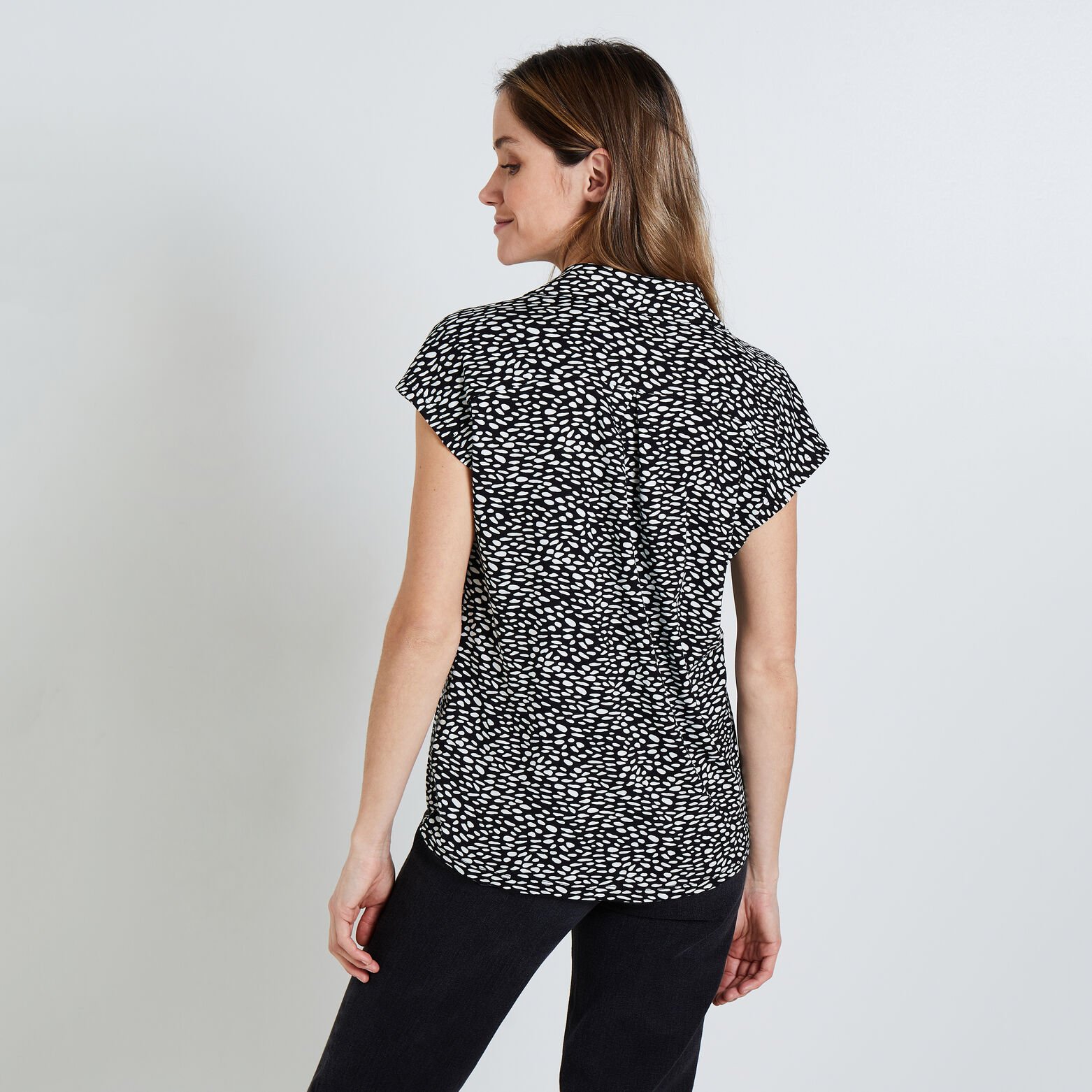 Tshirt col tailleur femme