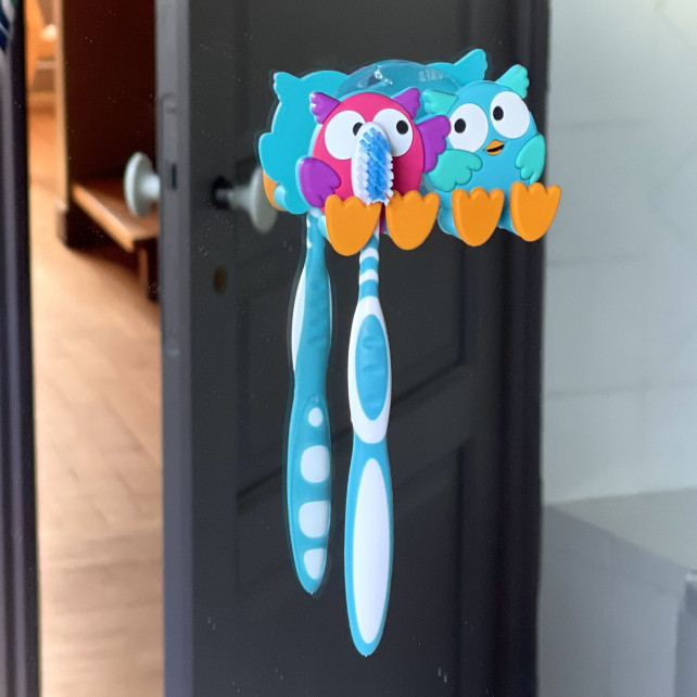 Support porte 2 brosses à dents - Ani-toothi