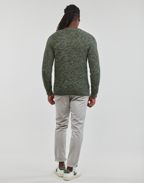 Selected - SLHVINCE LS KNIT BUBBLE CREW NECK NOOS - Vert