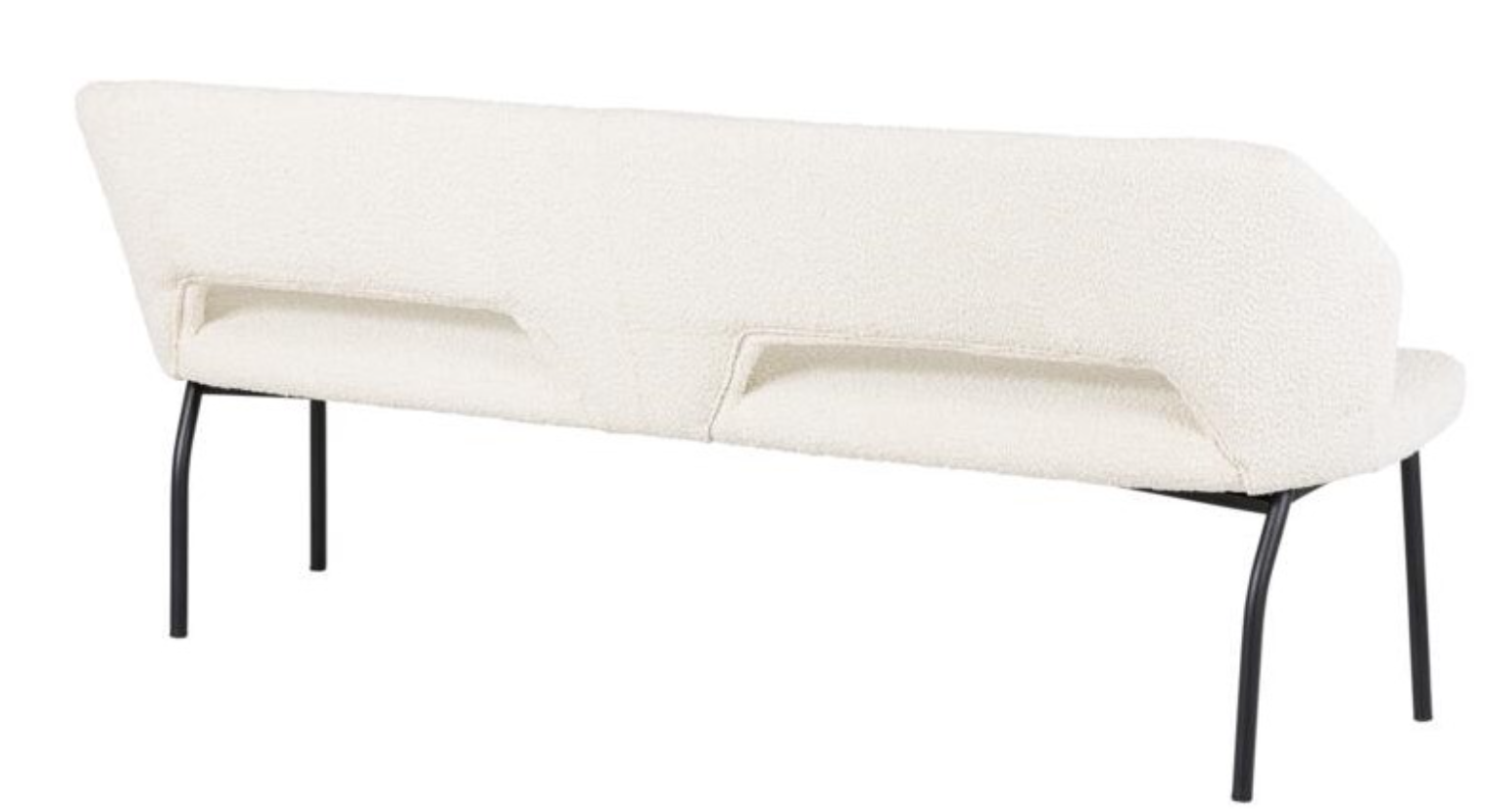 Eetbank Bo naturel bouclé 190cm