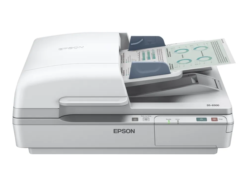 Epson WorkForce DS-7500 - Dokumentscanner - Duplex - A4 - 1200 dpi x 1200 dpi - op til 40 ppm (mono) / op til 40 ppm (farve) - ADF (100 ark) - op til 4000 scanninger pr. dag - USB 2.0