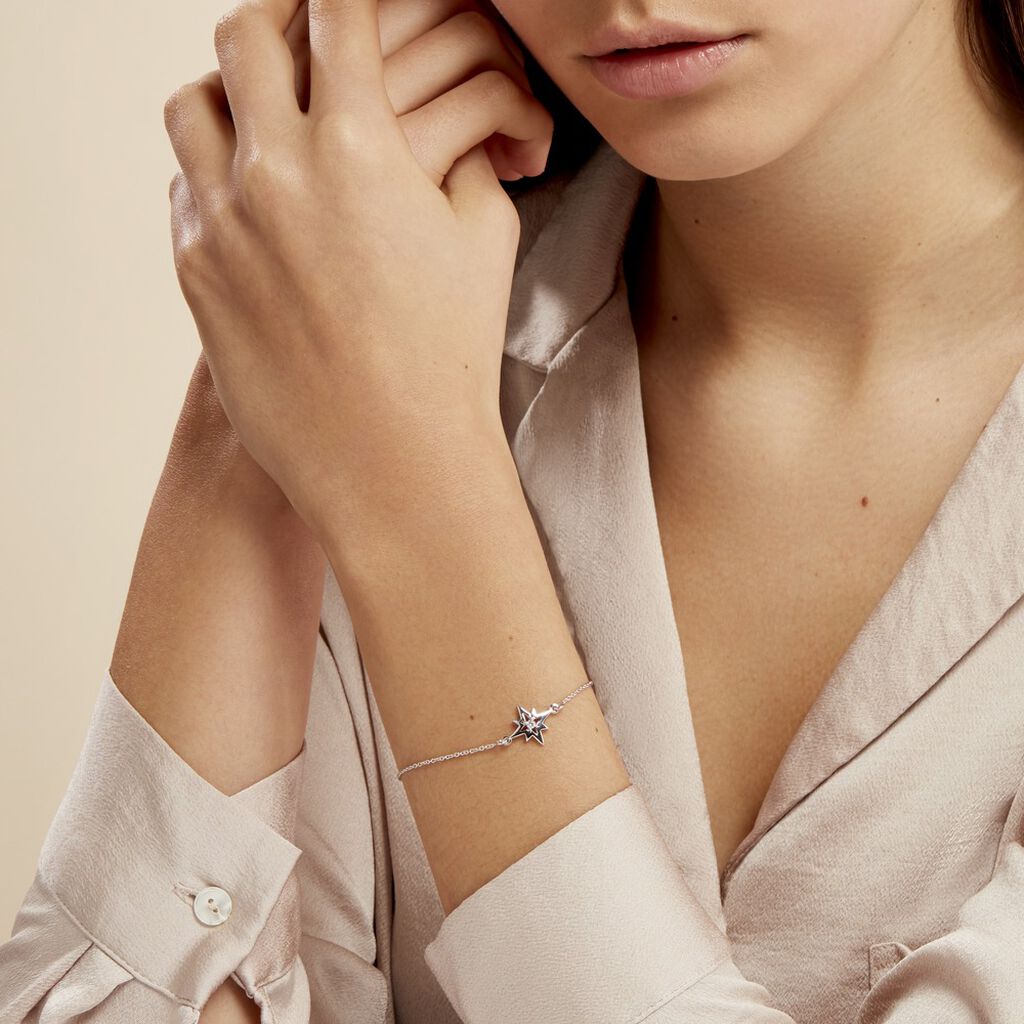 Bracelet Beverlie Argent Blanc Oxyde De Zirconium
