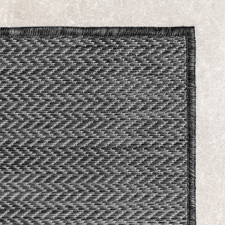 Buitenkleed - Malta Arrow Zwart | Budgettopper!