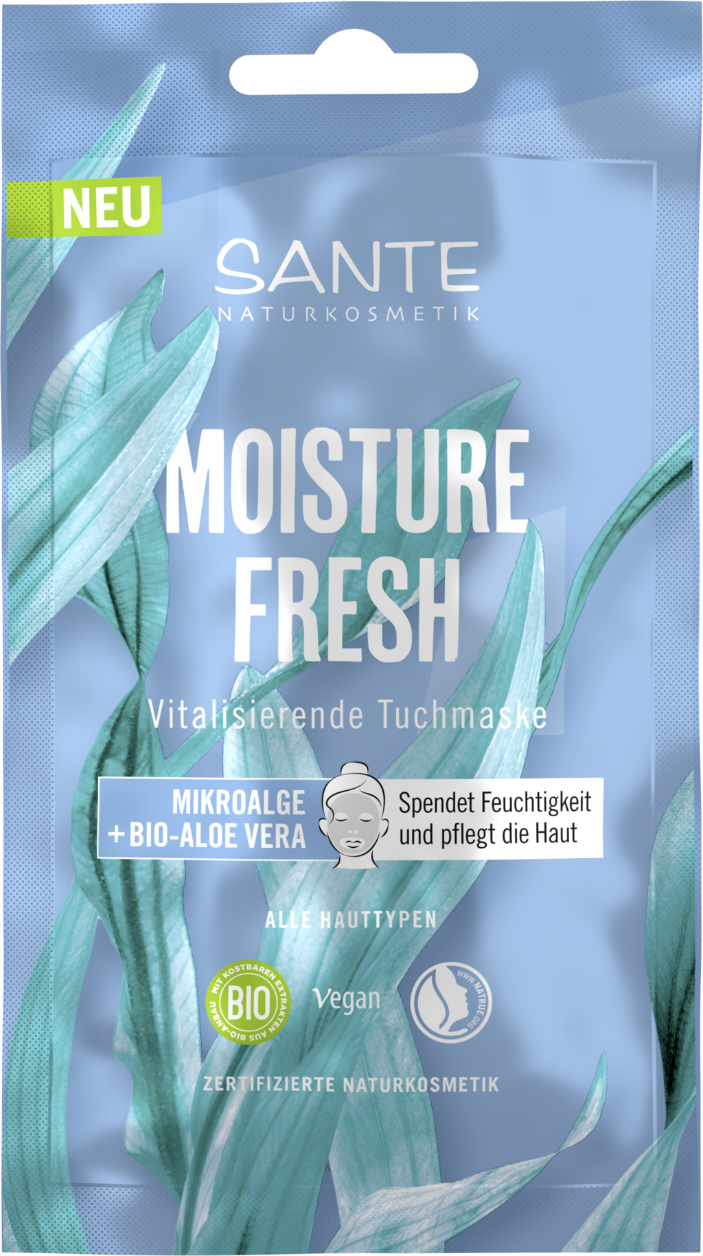 Santé naturally.  Moisture Fresh Tuchmaske, 16 ml