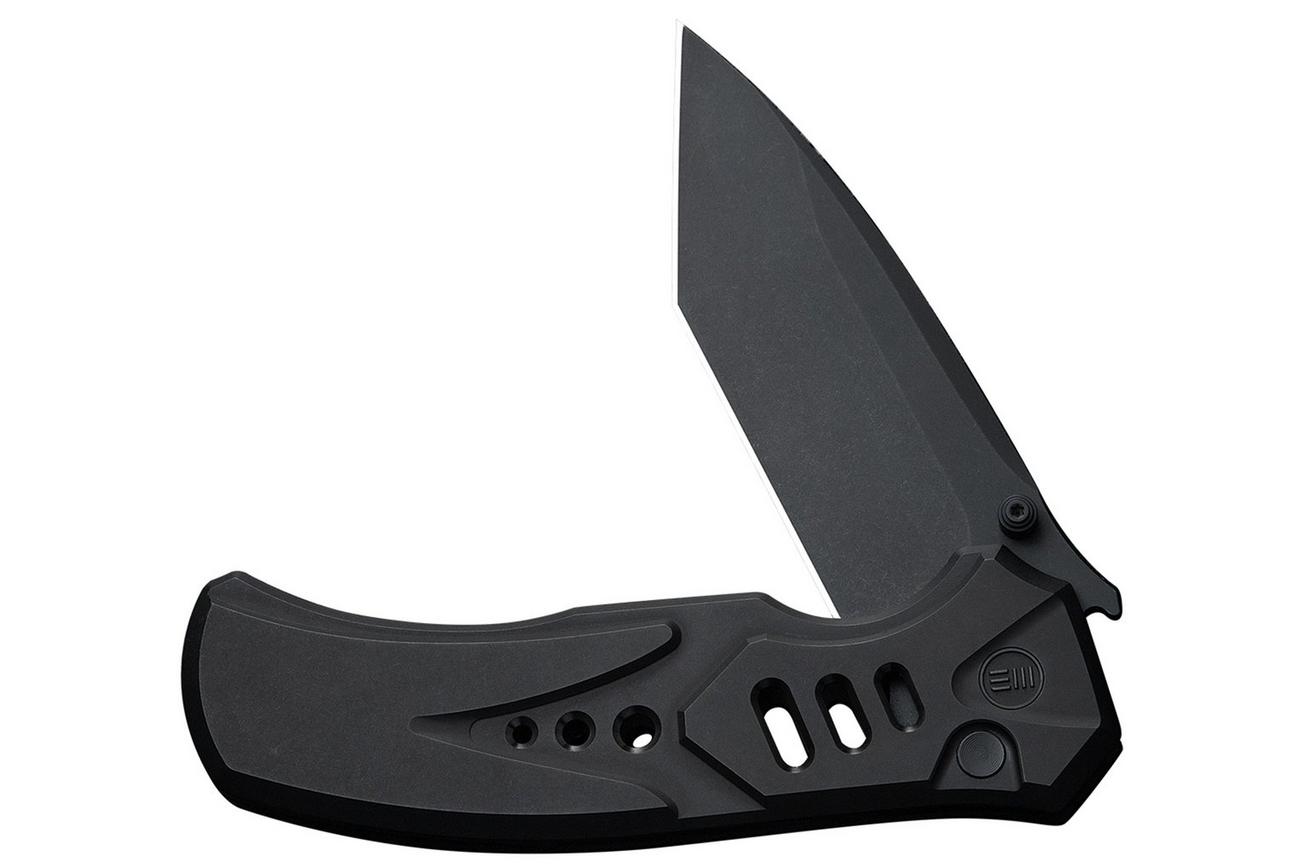 WE Knife Zentron WE24094-1 Blackwashed Böhler M390, Black Titanium, zakmes