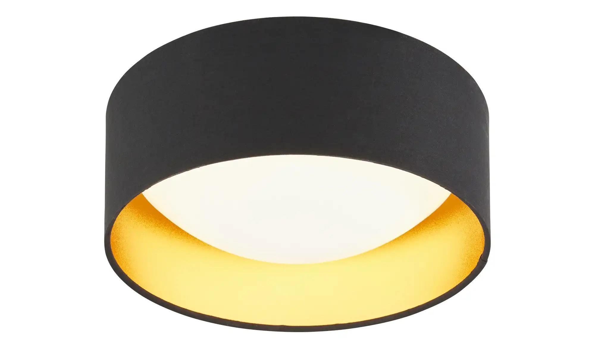 KHG LED-Deckenleuchte, 1-flammig, schwarz/goldfarben