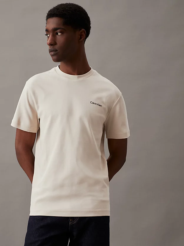 Camiseta de mistura de algodão
