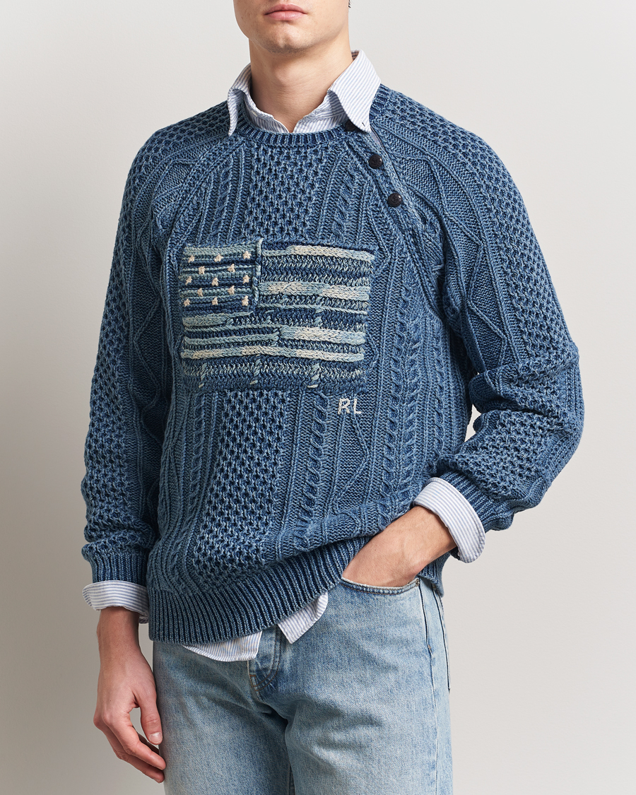 Polo Ralph Lauren Knitted Flag Sweater Indigo