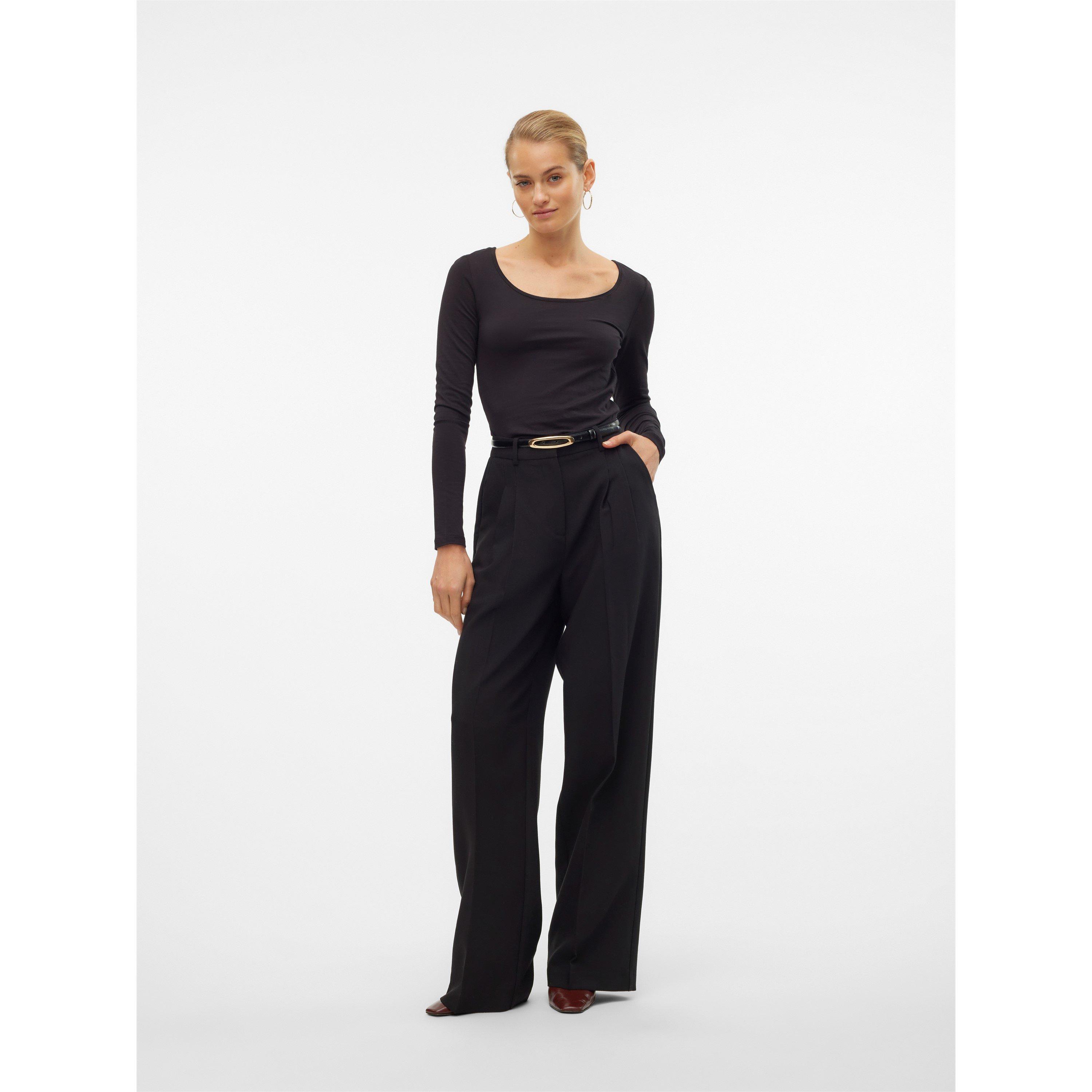 Vero Moda VM Maxi Long Sleeve U Neck T Shirt