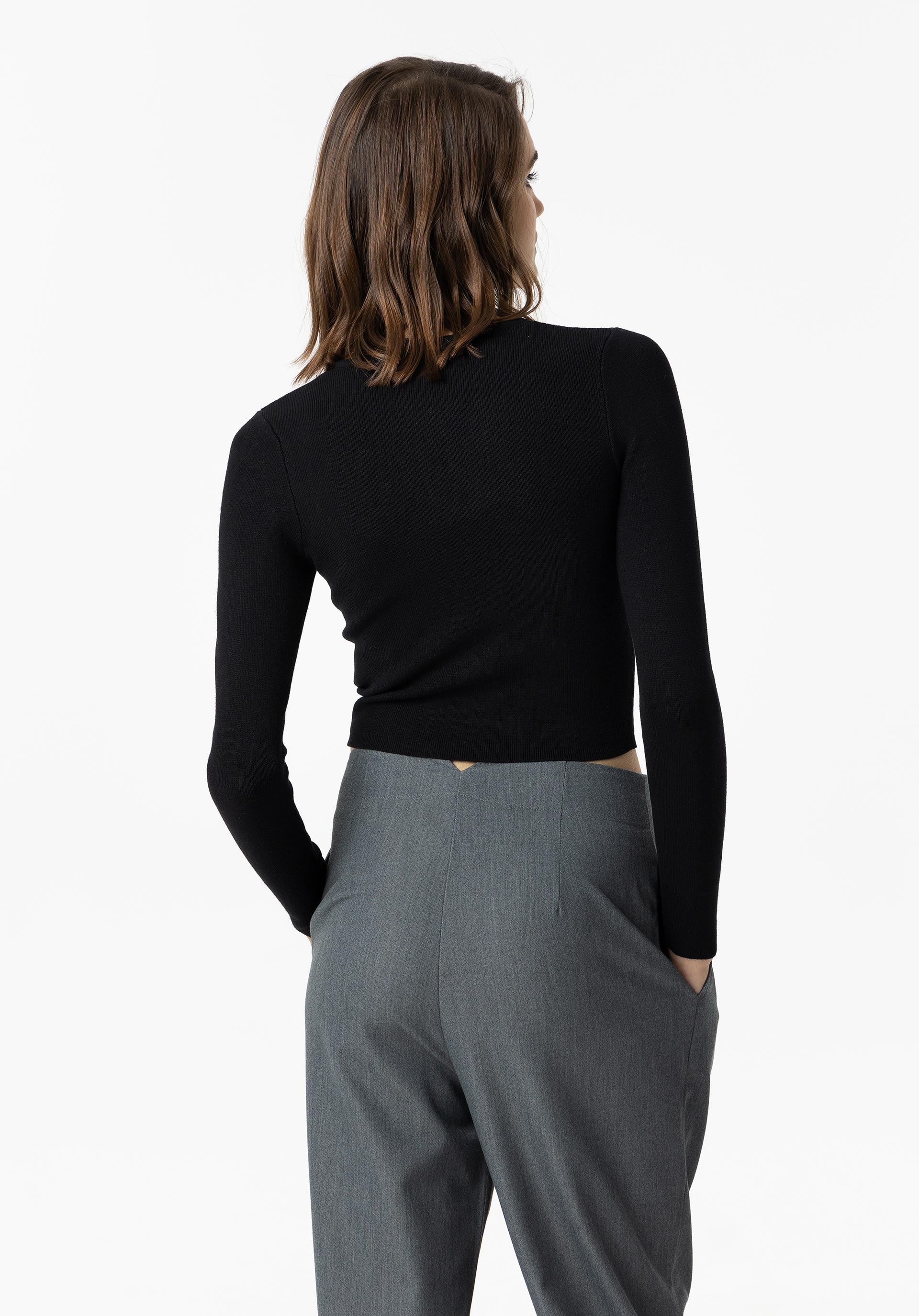Camisola de Malha Cropped