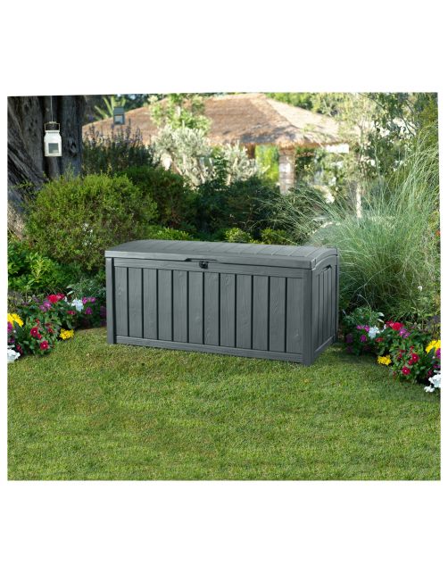 Keter Opbergbox Glenwood - Tuinmeubelen - 128x68x61 cm 390 l Antraciet