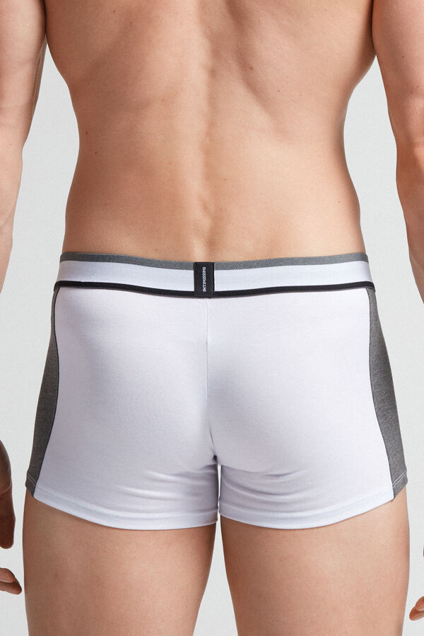 Cuecas Boxer de Algodão Elástico Bicolor Supima®