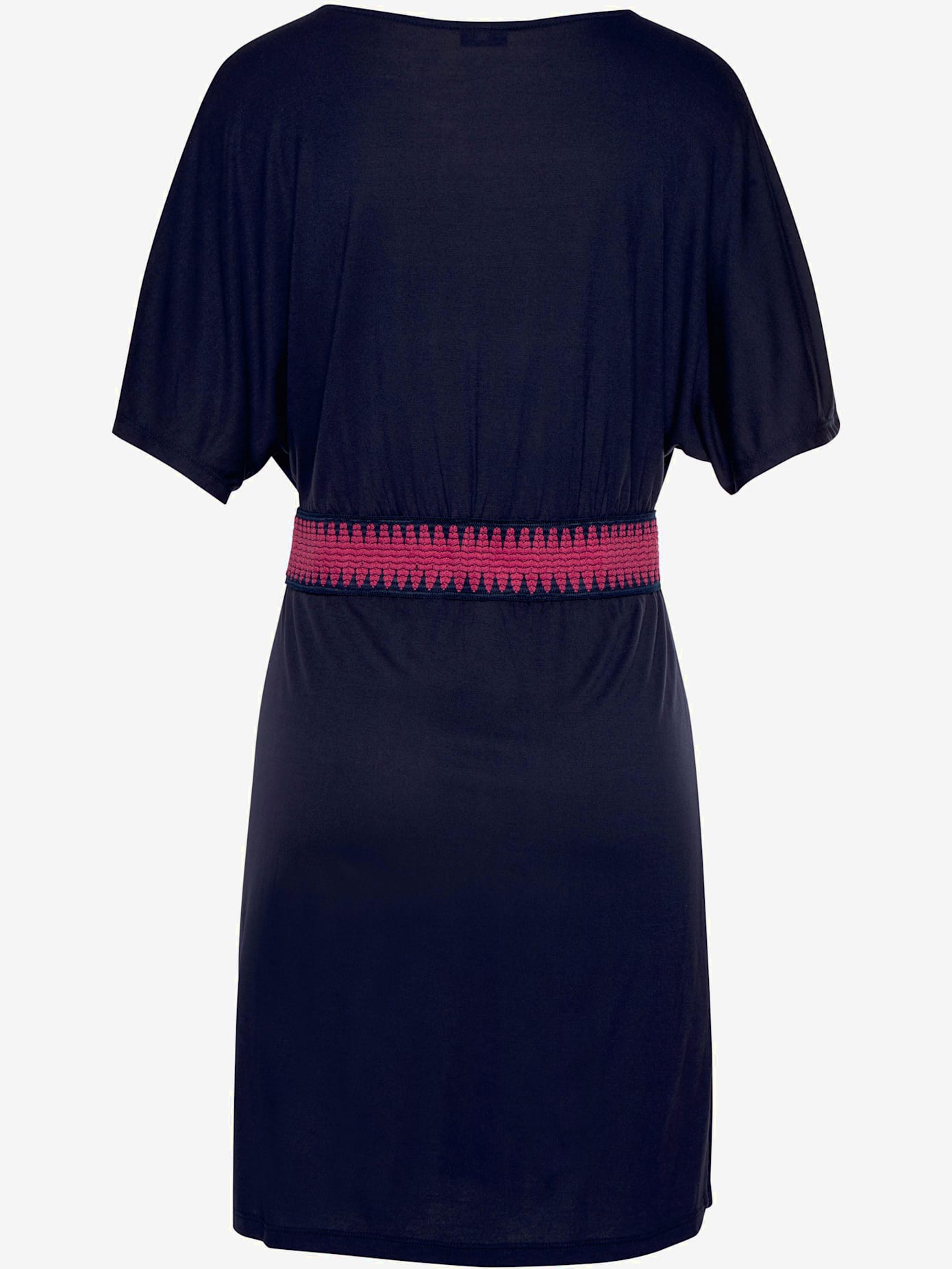 Robe en jersey col v effet cache-cœur
