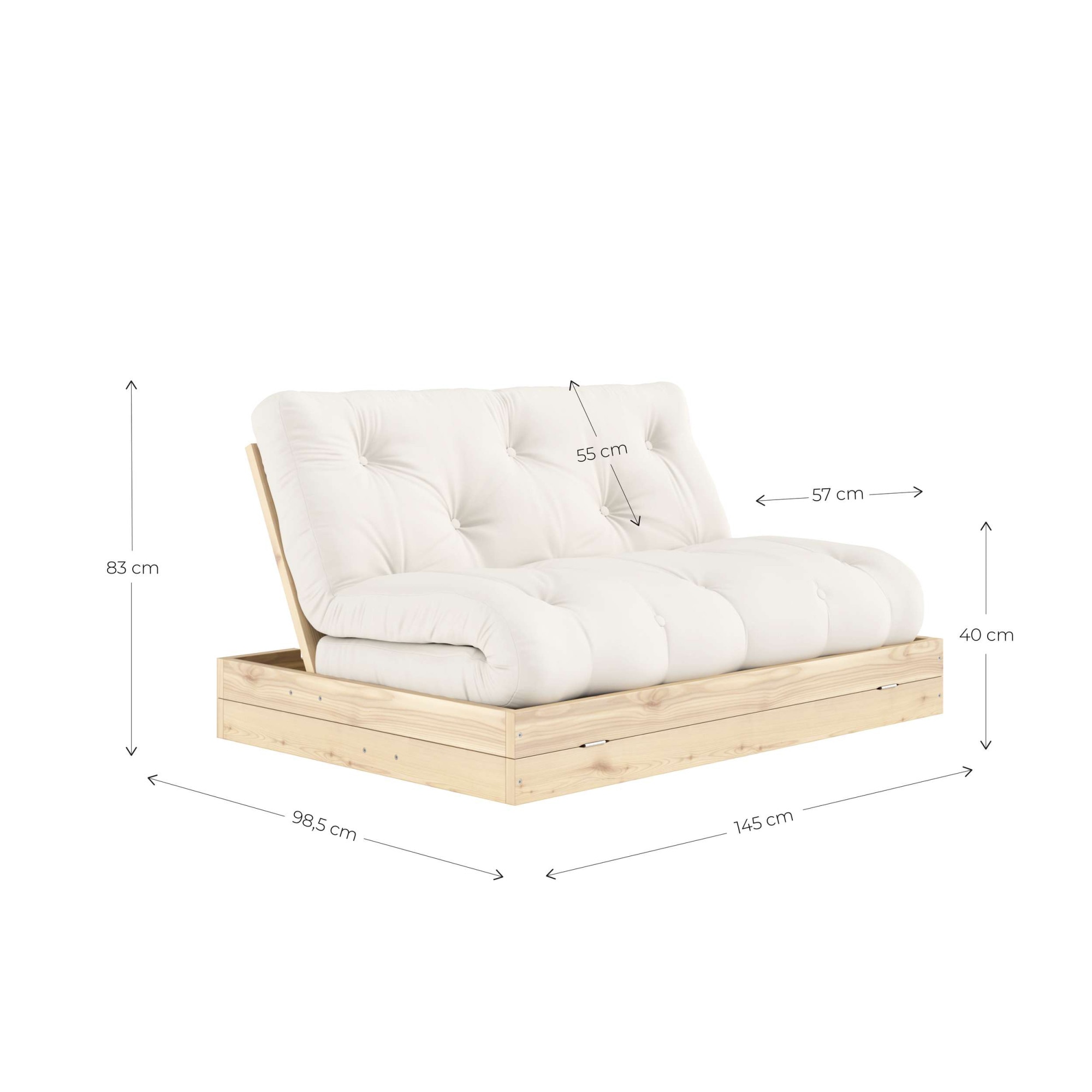 Karup Design Schlafsofa »Flip Sofabed, Made in Europe, mehrere Farben, vielseitig einsetzbar« inkl. handgefertigte Futonmatratze, FSC®-zertifiziertes Massivholz