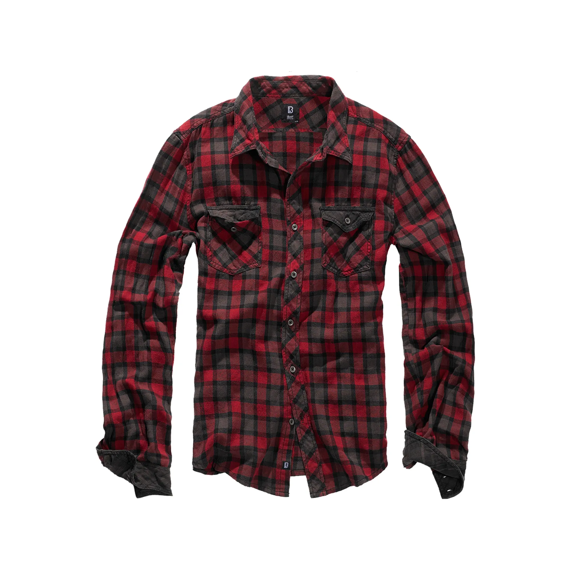 Brandit -  Brandit Hemd Duncan Check rot braun