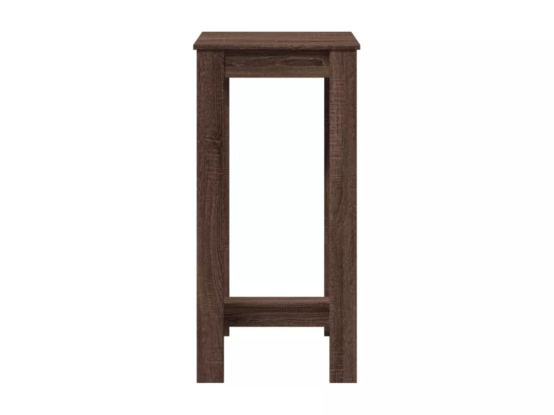 Table de bar chêne marron 51x50x103,5 cm bois d'ingénierie