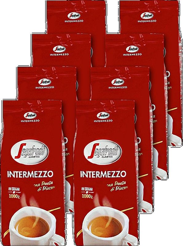 Segafredo Intermezzo Koffiebonen 8 x 1 kg