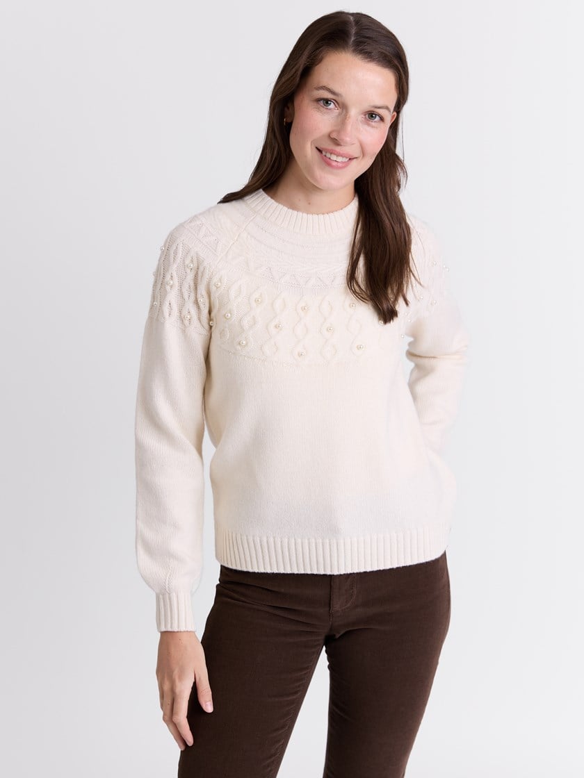 Iselin genser Marshmallow