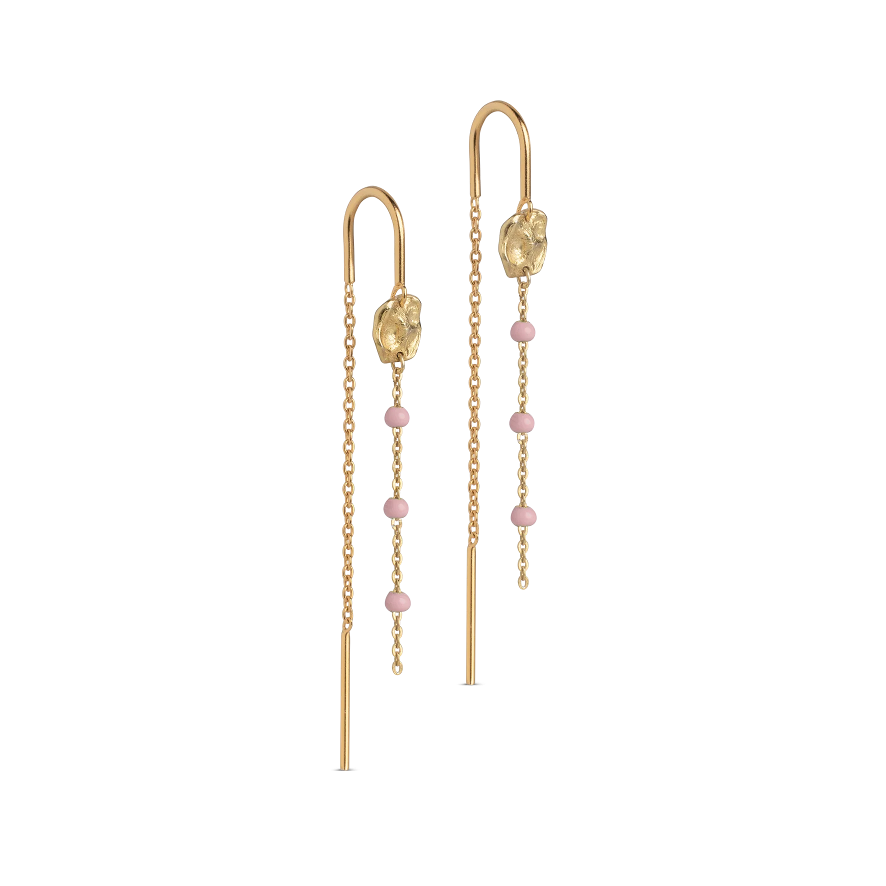 ENAMEL Copenhagen  Lola Refined øreringe - Light pink