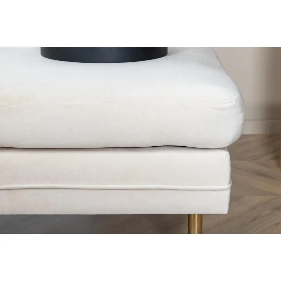 Svea - Tess hocker - velvet - beige